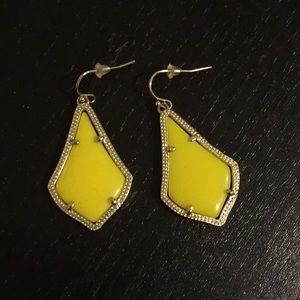 Kendra Scott Alex Yellow Earrings
